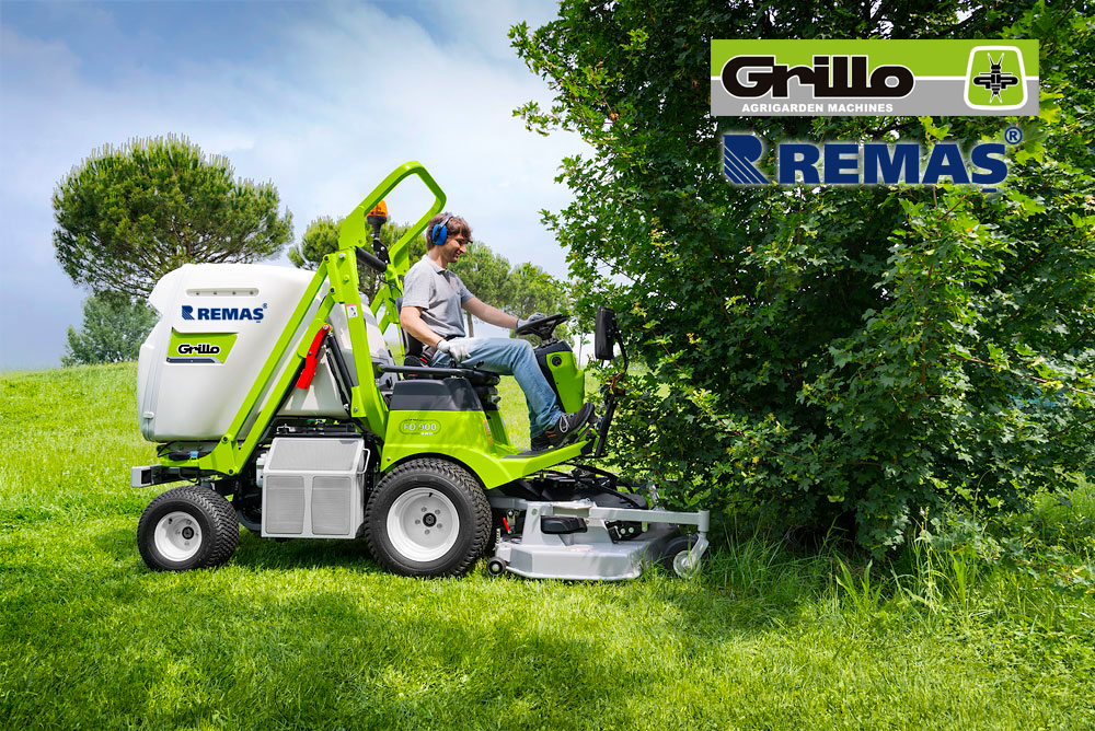 Grillo Fd900 Oturaklı 25 Hp Dize 4 X4 L Çim Biçme Makinesi Çim Traktörü