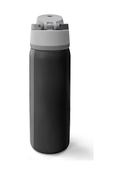 Coral High Renkli Çizgili Desenli Pipetli Ve Direkt İçim Çelik Termos 800 Ml 38556 Gri - Siyah