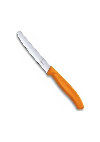 Victorinox 6.7836.L119 SwissClassic 11 CM Domates & Sosis Bıçağı Turuncu