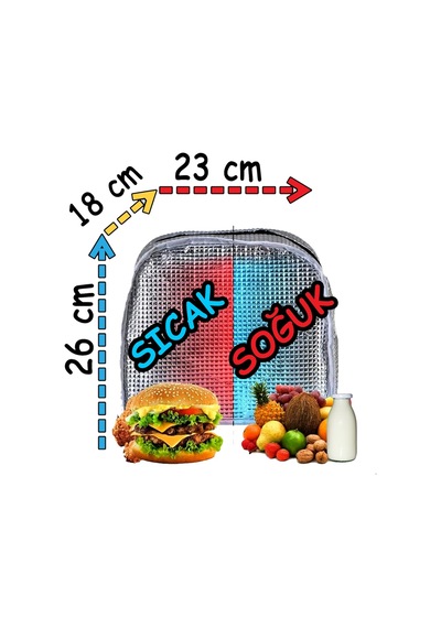 Anne Bebek Çocuk İçin Isı Yalıtımlı Termal Termoslu Yemek, Mama, Beslenme, Gıda Çantası Siyah Puantiye