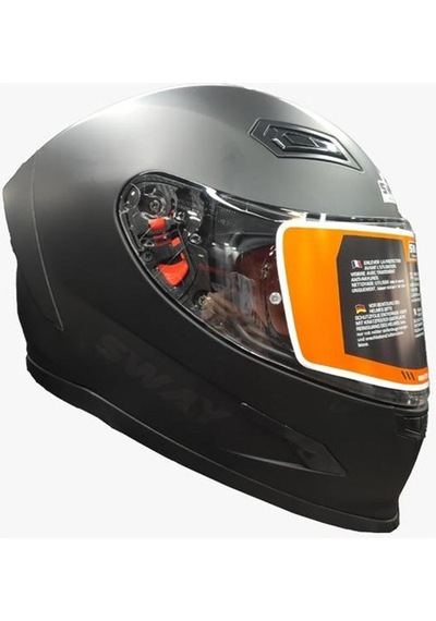 Sway Sw 817 Full Face Motosiklet Kaskı Mat Siyah