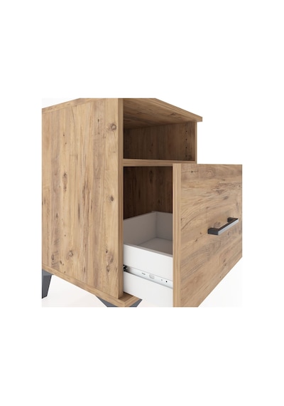 Hyperion Komodin Tek Raflı Tek Çekmeceli 44x44x64 Çam-çam Çam