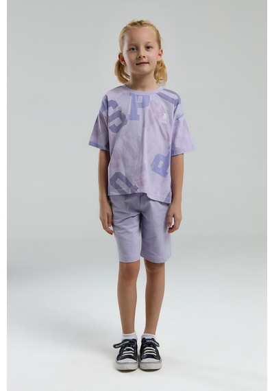 U.s. Polo Assn. Kız Çocuk Mor Bermuda Takım Us2085 Mor