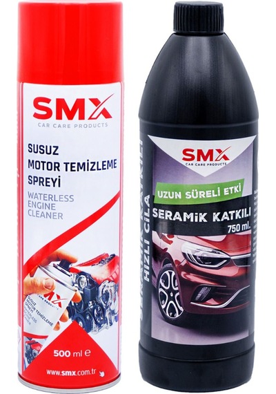 Susuz Motor Temizleme Spreyi 500 Ml + Seramik Katkılı Hızlı Ve Pratik Cila 750 Ml