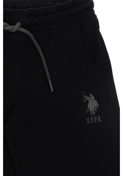 U.S. Polo Assn. Erkek Çocuk Siyah Örme Şort 50298078-VR046