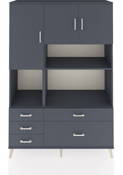Hyperion Dolap 8 Raflı 5 Çekmeceli 3 Kapaklı 132x44x195 Antrasit-antrasit/antrasit Antrasıt/antrasıt Hyperion Dolap 8 Raflı 5 Çekmeceli 3 Kapaklı 132x44x195 Antrasit-antrasit/antrasit Antrasıt/antrasıt