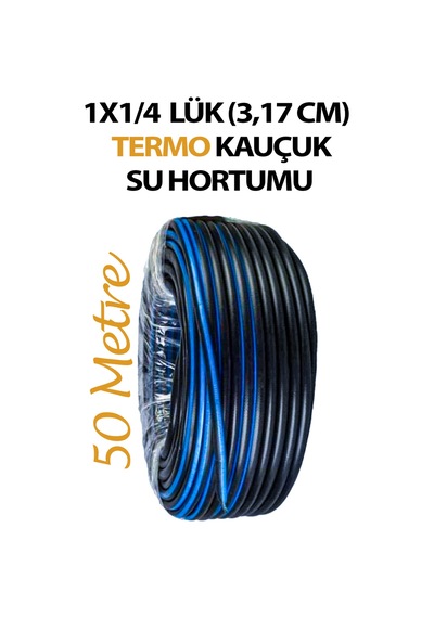1x1/4 Lik Termo Bahçe Sulama Hortum Isıya Ve Basınca Dayanıklı 50 Metre Uzunluğunda Sert Hortum