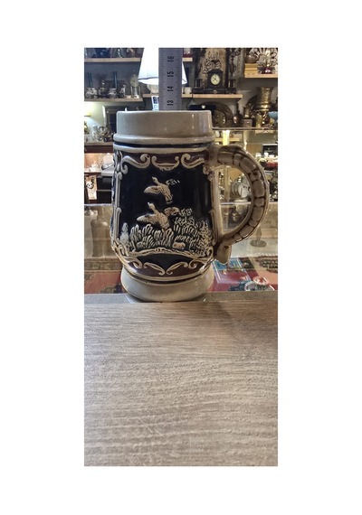 Vintage Alman Tarzı Seramik Bira Kupası