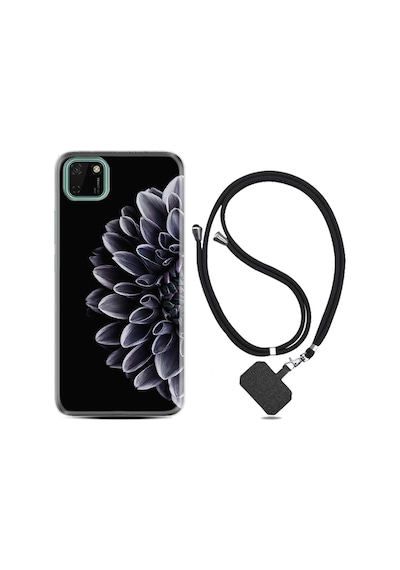 Huawei Y5P Kılıf Boyun Askılı Çiçekler 1639