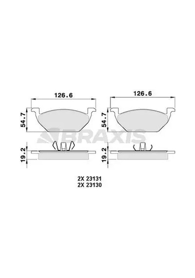 Vw Polo 5 On Fren Balatasi 1.2 Tdi 2009-2014 Braxıs Aa0007
