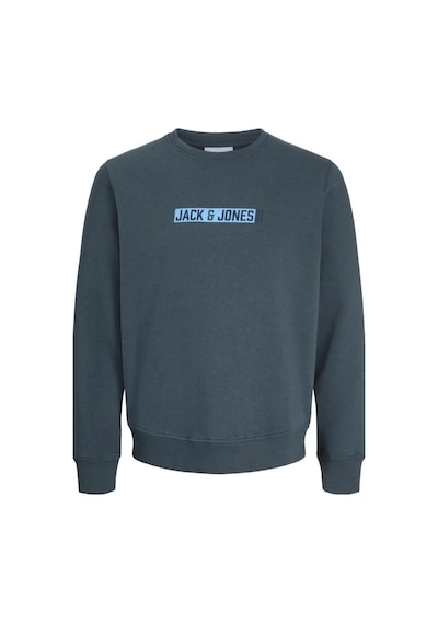 Jack & Jones Jack&jones 12298431 Jjmunk Sweat Crew Neck Turbulence Erkek Sweatshirt Mavi