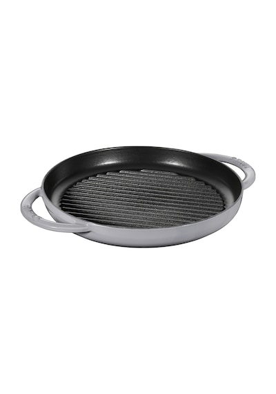 Staub 405095220 Çift Kulplu Döküm Izgara Tava Gri 26 CM