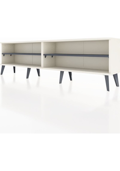 Arges Tv Ünitesi 2 Raflı 176x30x51 Aytaşı-aytaşı/antrasit Aytası/antrasıt