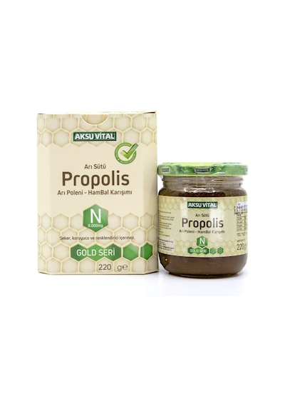 Aksu Vital Arı Sütü Bal Polen Propolis 220g 8000 MG