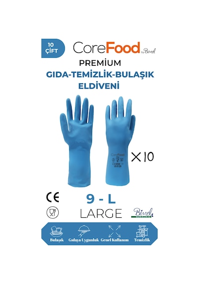 Fl3 Premium Gıda-temizlik-bulaşık Eldiveni L - 10 Çift