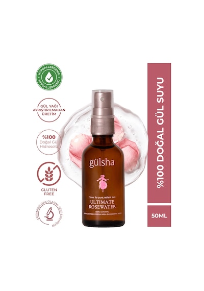 Gülsha Tam Gül Suyu 50 ML