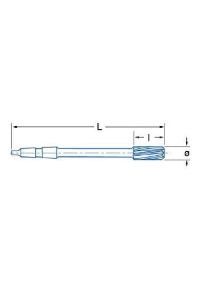 Fett 30,00mm İzar Dın208b Hsse Co5 Mors Konik Saplı Makina Raybası