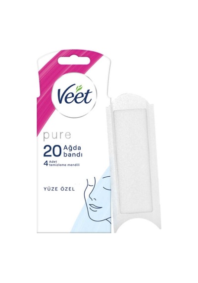 3 Adet Veet Pure Yüze Özel Hipoalerjenik Ağda Bandı 20li