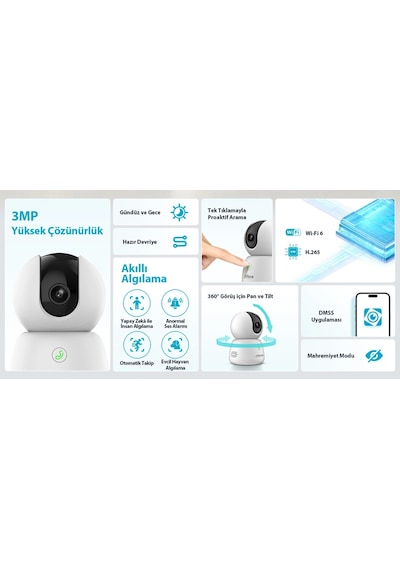 Hero B1 Akıllı Kamera - 2k 3mp Akıllı Wifi Kamera Kablosuz Ev Kamerası Dahua Türkiye