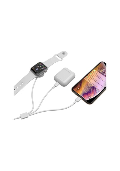 Mcstorey Apple Uyumlu Watch Manyetik Şarj Kablosu 3'ü 1 Arada Usb-c