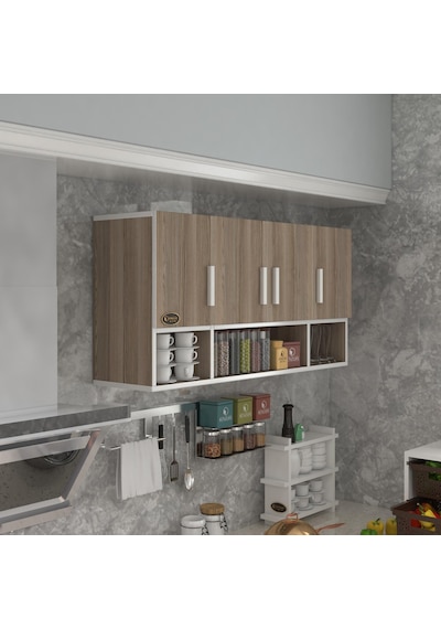 Kenzlife hazır mutfak severus crd 060*120*22 mutfak banyo dolabı kapaklı raflı