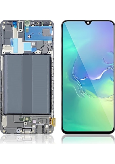 Samsung Uyumlu, Galaxy A70 A705 Lcd Ekran Dokunmatik Siyah Oled Çıtalı