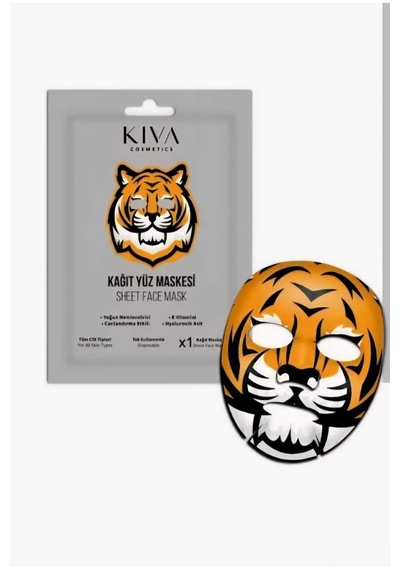 Kaplan Kağıt Yüz Maskesi Nemlendirici Aydınlatıcı Sheet Face Mask Cilt Bakım Maskesi