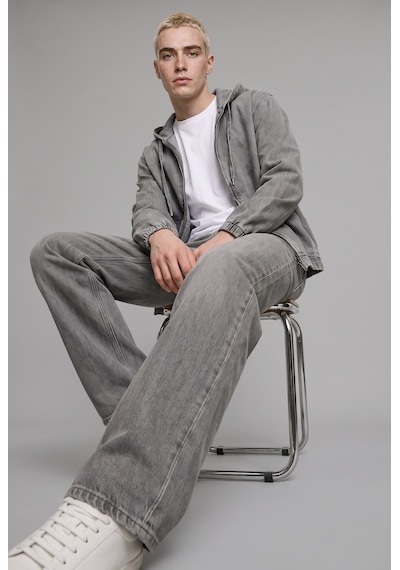 Defacto %100 Pamuk Beş Cepli Super Baggy Fit Jean Pantolon I5932ax26aunm18 Gri-nm18