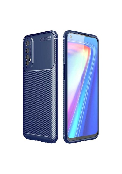 Realme 7 Kılıf Zore Negro Silikon Kapak Lacivert