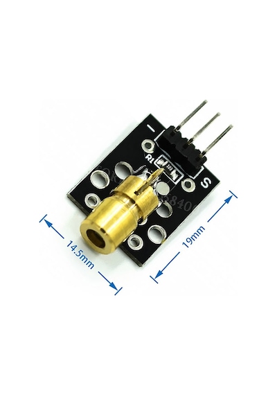 Ky-008 Nokta Lazer Diyot Modül 3V 5V 650Nm Kırmızı Pointer Lazer