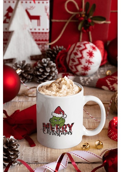 Grinch Merry Christmas Kupa Bardak