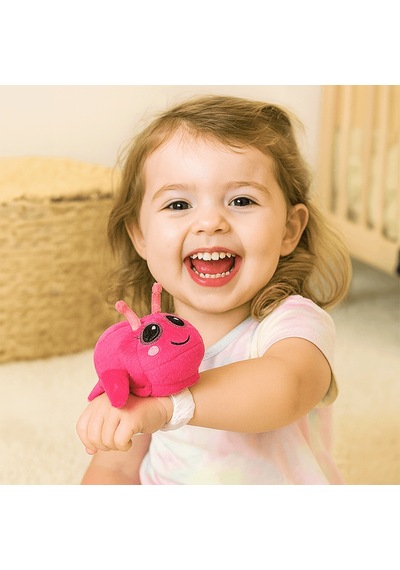 Mini Mini Peluş Bileklik Hayvancıklar - Kelebek Çok Renkli