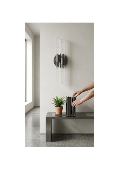 Bubbleflux Dubble Medium 40 Cm Modern Tasarım Led Aplik - Duvar Lambası - Antrasit Gri - Elektrikli - Günışığı Antrasit Elektrikli