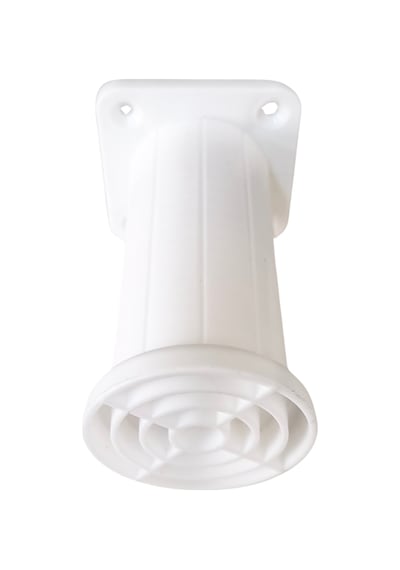 Cateksss 10 Cm Nova Plastik Ayak Beyaz - 12 Li Paket