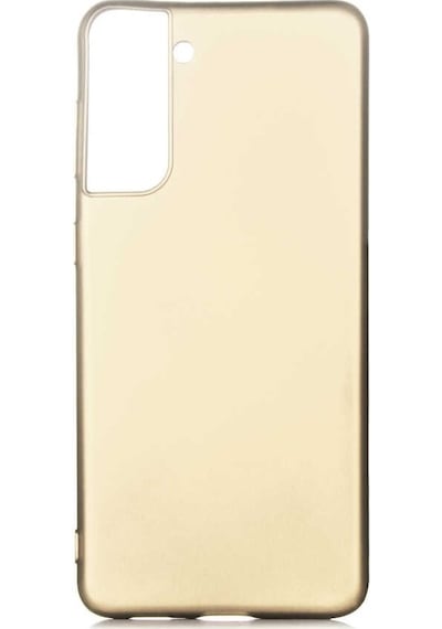 Rba Aksesuar Galaxy Uyumlu S21 Plus Kılıf Rba Premier Silikon Kapak - Gold Altın