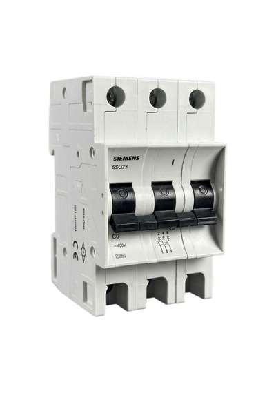 Siemens 5sq2370-2ya06 C6 6a 3p 3ka Otomatik Sigorta Mcb