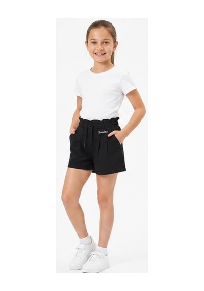 İrem Çocuk Giyim Kız Çocuk Sunshine Yazı Nakışlı Beli Lastikli İp Bağlamalı Cepli Siyah Renk Penye Şort Siyah İrem Çocuk Giyim Kız Çocuk Sunshine Yazı Nakışlı Beli Lastikli İp Bağlamalı Cepli Siyah Renk Penye Şort Siyah