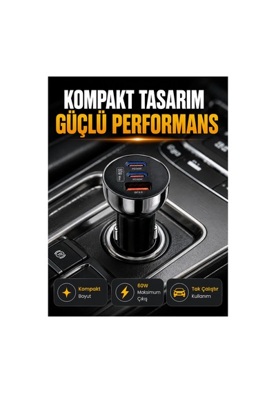 60w Adaptörü Çift Pd Ve Usb-a