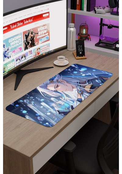 Neuvillette Genshin Impact Anime Gacha V3 - 70x30 Xl Gaming Mouse Pad Fare Altlığı