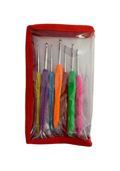 Şenelyün Şenel Yün Silikon Saplı Yün Tığ Set Çantalı Set İçi Tığ No: 2mm, 2.5mm, 3mm, 3.5mm, 4mm, 4.5mm, 5mm 000 Açık Krem