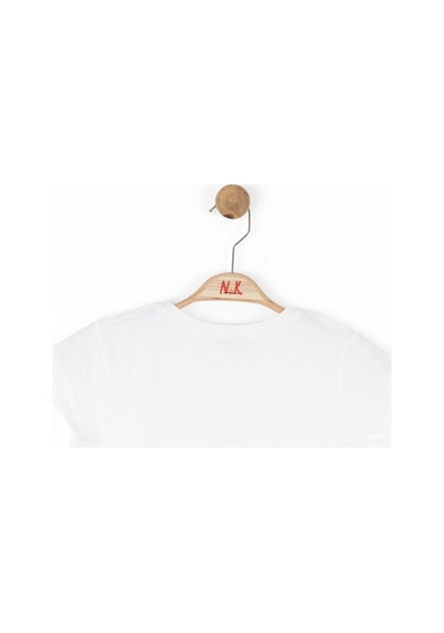 Xo Kids Kız Çocuk Tişort 8-14 Yaş 38302 Ekru - Gri