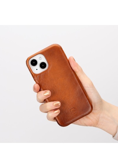 Bouletta Apple Uyumlu iPhone 15 Deri Arka Kapak F360 Rst2ef
