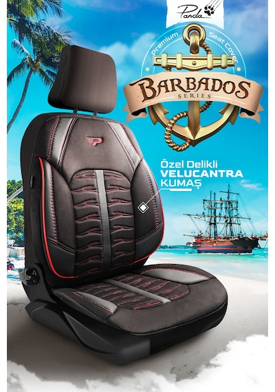 Panda Barbados Serisi Alkantra Kumaş Oto Koltuk Kılıfı - Tam Set