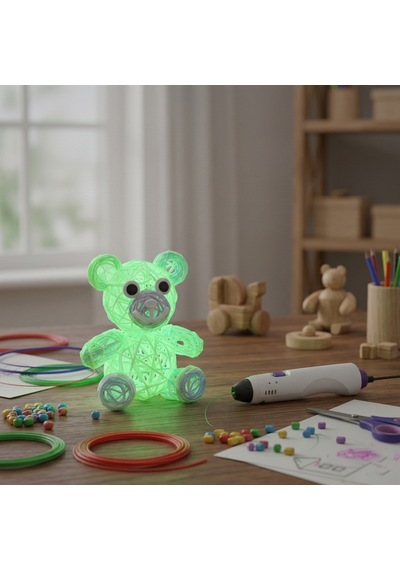 3d Kalem Filament Pla Glow İn The Dark Karanlıkta Parlayan Kalem 10 Metre 5 Adet 2 Metre