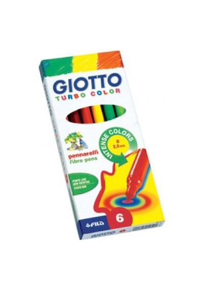 Giotto Turbo Color Keçeli Kalem 6'lı