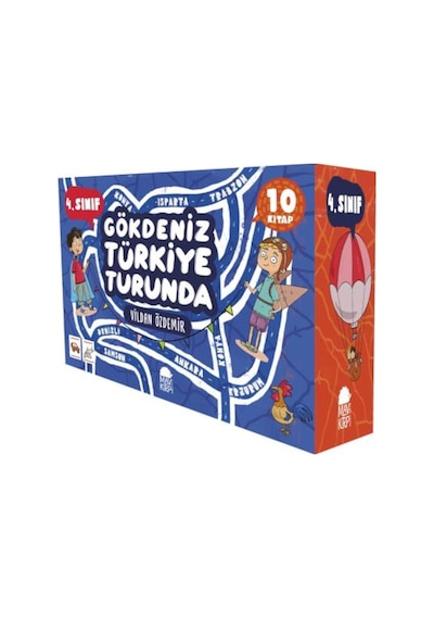 Gökdeniz Türkiye Turunda 4. Sınıf Seti 10 Kitap Vildan Özdemir