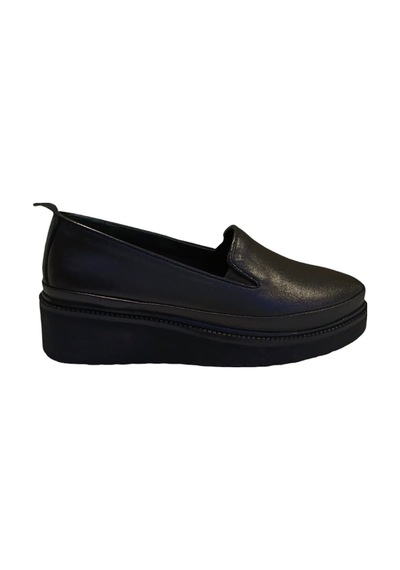 Castle Black 24602 Kadın Hakiki Deri Casual Ayakkabı Siyah