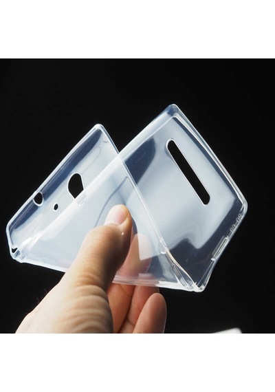 Sony Xperia C3 Kılıf Zore Şeffaf Ince Ve Esnek Süper Silikon Renksiz