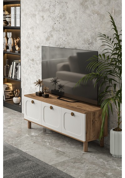 Bohem 135 Cm Tv Ünitesi Mdf Kapak Beyaz