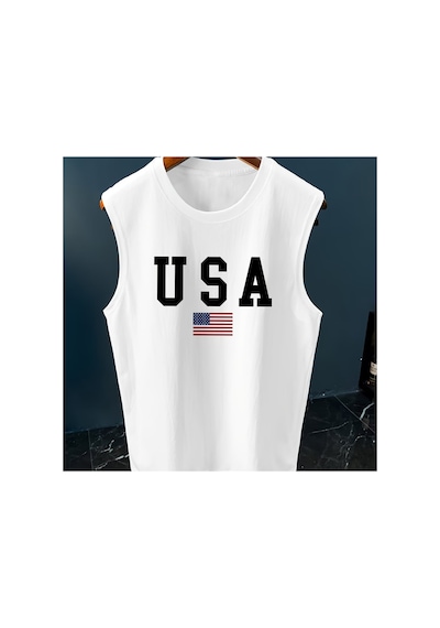 Caddemia Yaz Moda Rahat Spor Gevşek Amerikan Bayrağı Baskı Rahat Nefes Alabilen Yuvarlak Boyun K Beyaz Caddemia Yaz Moda Rahat Spor Gevşek Amerikan Bayrağı Baskı Rahat Nefes Alabilen Yuvarlak Boyun K Beyaz